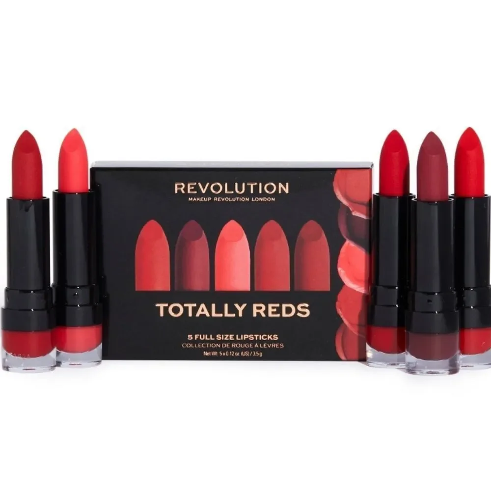 Revolution‎ Beauty Totally Reds Lipstick Collection